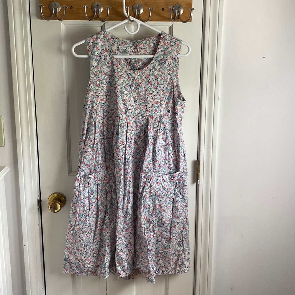 Vintage Laura Ashley Ditsy Floral Pinafore Dress Size 6